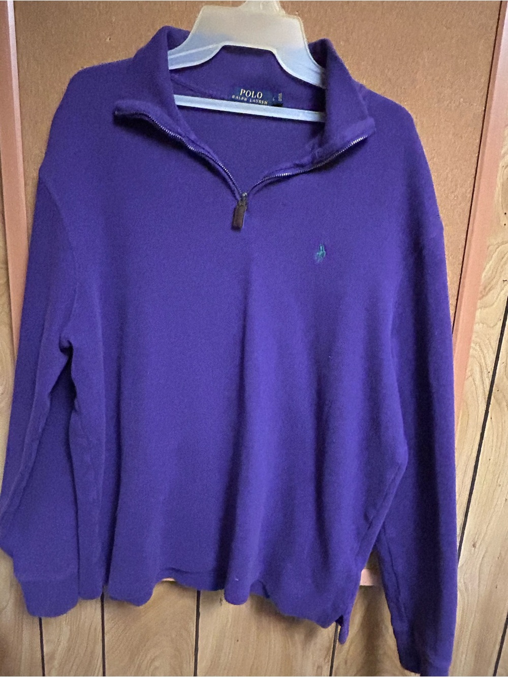 Polo by Ralph Lauren Deep Purple Quarter-Zip Pullover